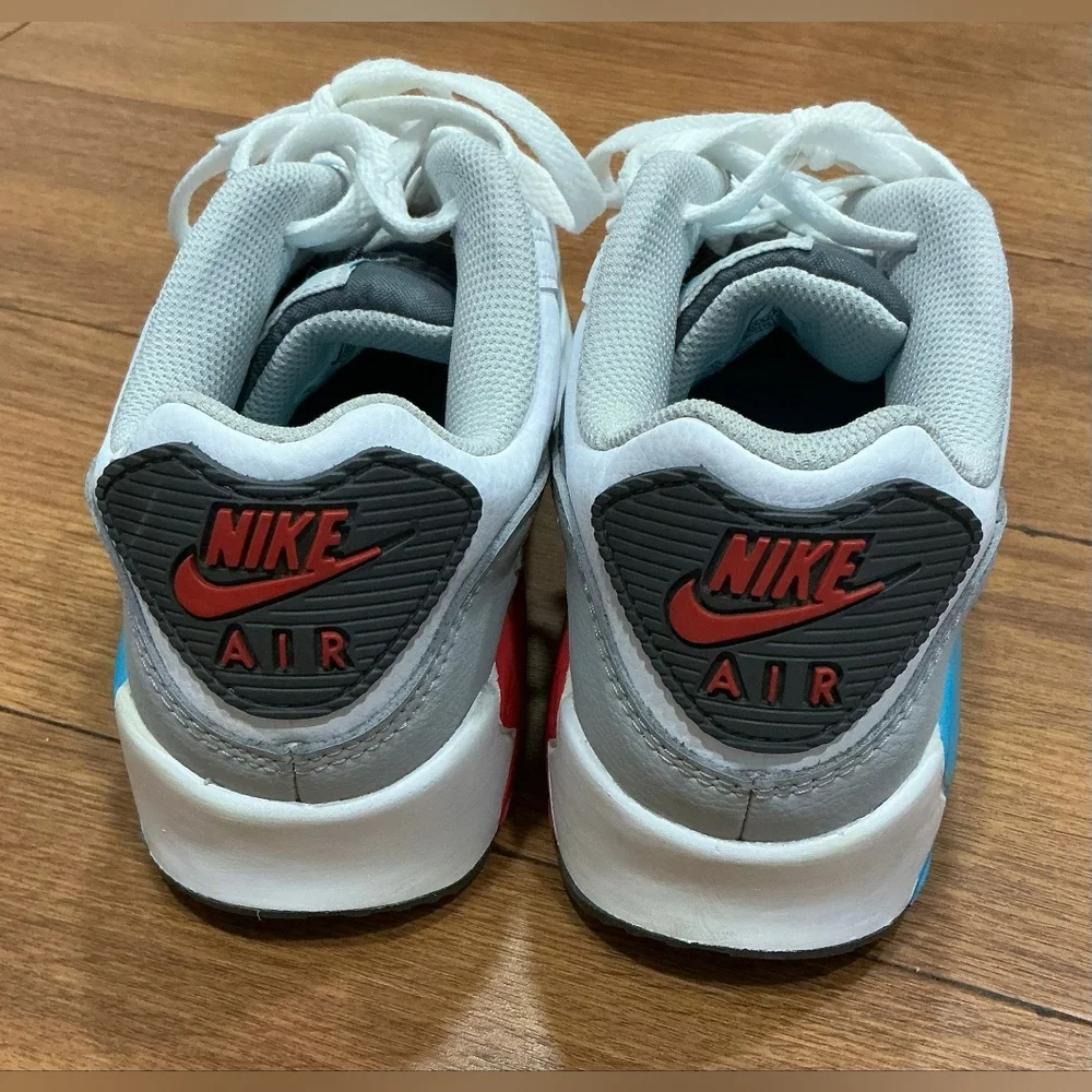 Nike Kids White, Blue, and Red Sneakers